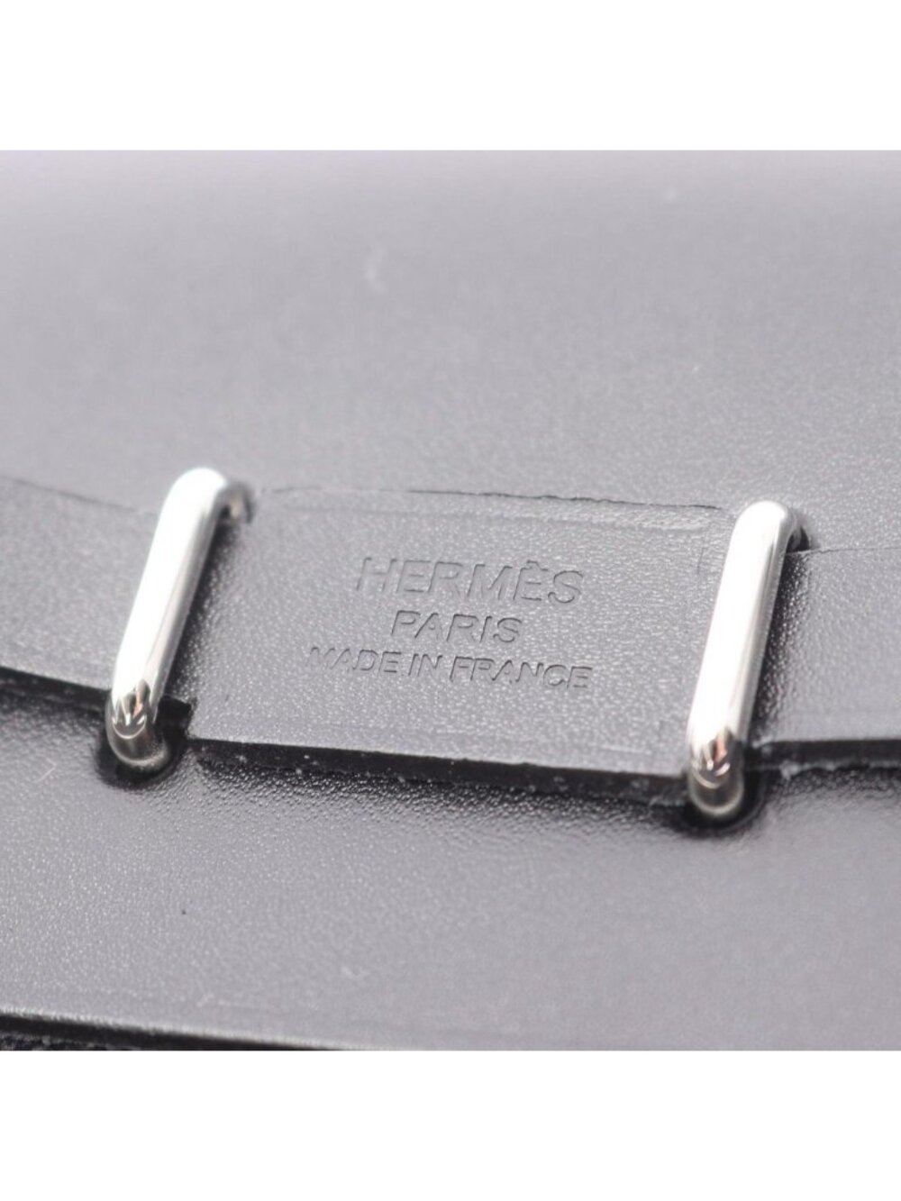 Hermes Shoulder Bag Herbag Zip Mini Black Canvas Leather - Picture 4 of 5
